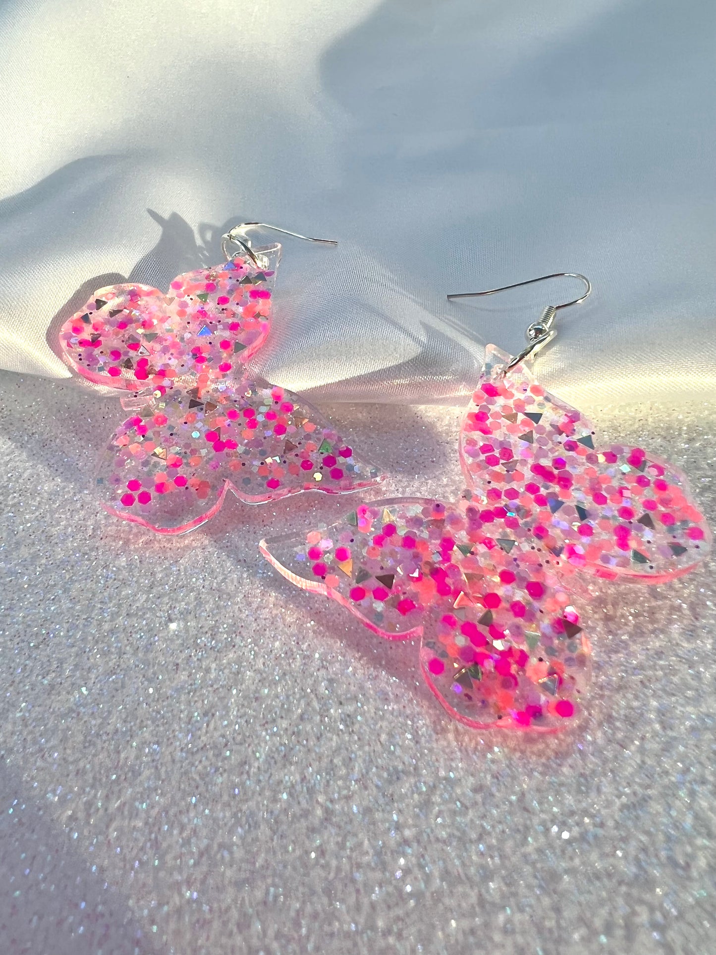 Sparkly Pink Butterflies