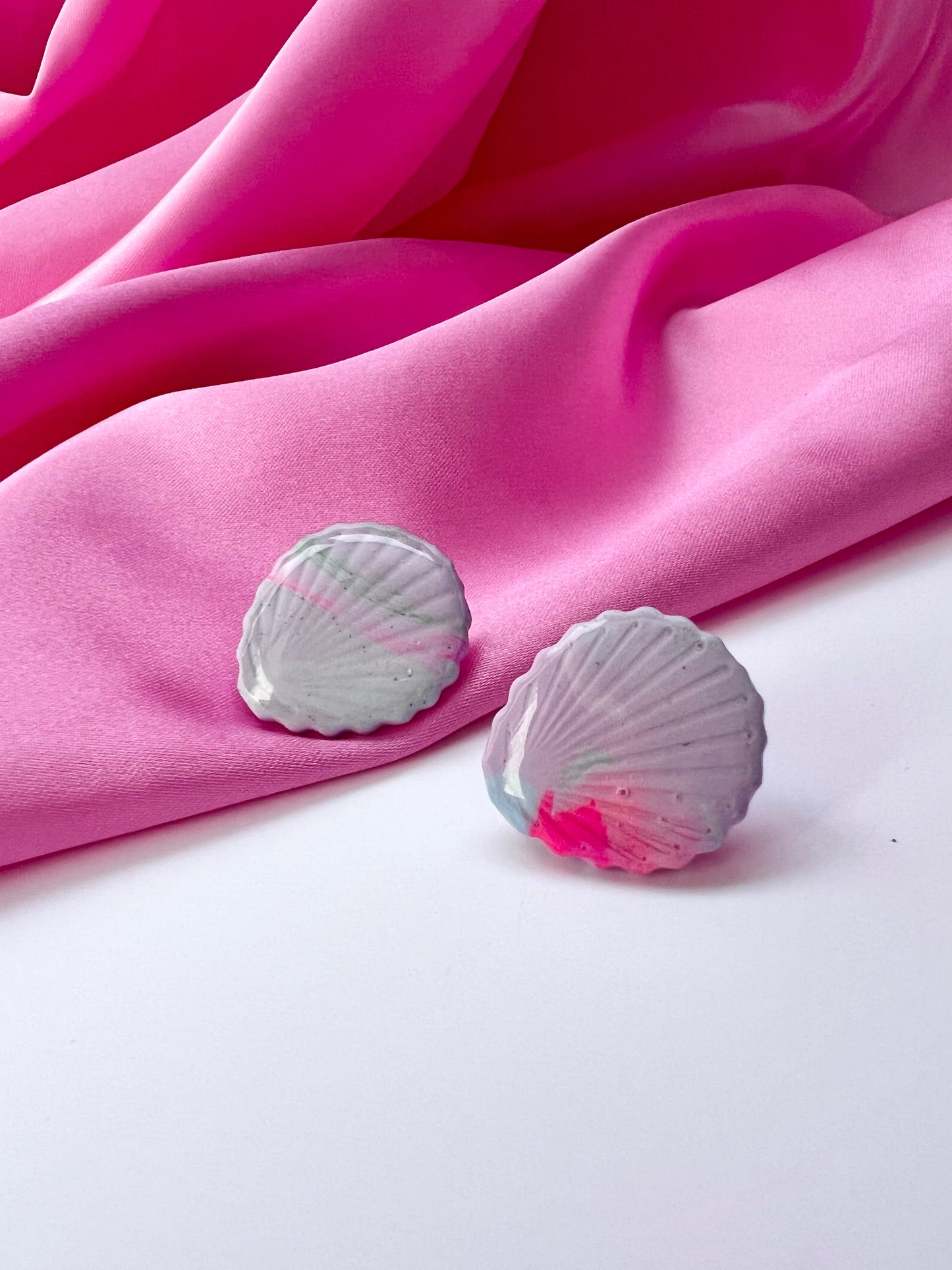 Blushing Shell Studs