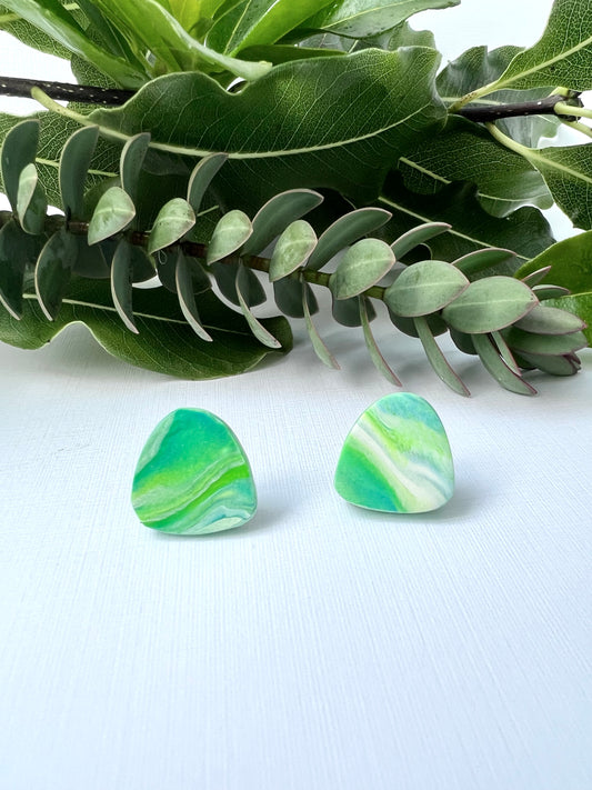 Greenstone Triangle Studs