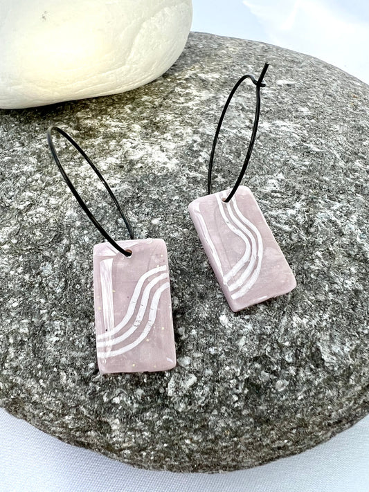 Wave Hoop Dangle