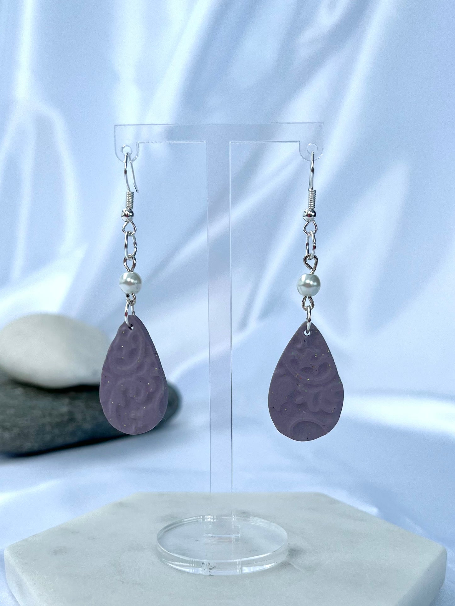 Stone Teardrop Dangles